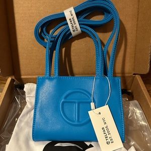 NWT Telfar Small Shopping Bag in Cyan